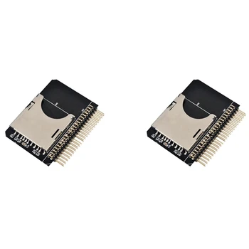 2X Sąsiuvinis 2.5 Colių Skaitmeninio SD/SDHC/SDXC/MMC Atminties Kortelės IDE 44 Pin Male SD 3.0 Konverteris Kietojo Disko Adapteris Kortelės