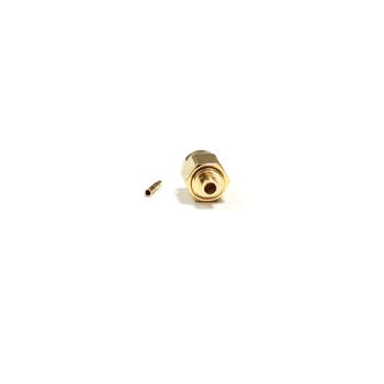 5VNT SMA male plug RF Jungtis Koaksialinis Lydmetalis už RG 405.086' Kabelį Tiesiai Goldplated NAUJAS didmeninės