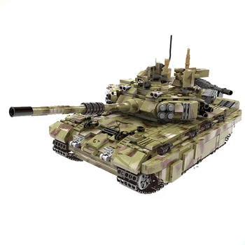 Armijos T90 Panzer Tiger Tank Blokai Suderintų Techninių Klasikinis Karinės Karo Ginklų Plytų Vaikas Švietimo Berniukas Žaislą Dovanų