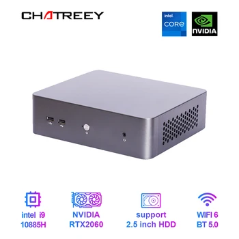 Chatreey G1P Mini PC Intel Core I9 10885H I7 10870H su Nvidia RTX 2060 6G Žaidimų Kompiuterį Wifi 6 