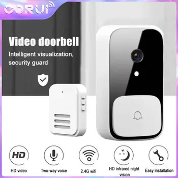 Corui Wifi Video Domofonas Doorbell Pažangų Belaidį durų skambutį Vandeniui Namų Apsaugos Įrenginys HD Kamera 38 Nuotolinis Muzikos Stebėti