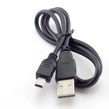 Didelės spartos USB 2.0 Mini USB 5-Pin Sinchronizavimo Kabelis Duomenų Įkrovimo Galia Pratęsimo Laido Jungtis Splitter MP3 MP4