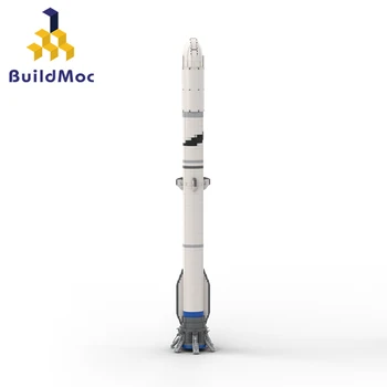 Kilmės Glennas Raketa BuildMoc Blokai Naujas 1:110 Saturn V Masto Kosmoso Vehilce Erdvėlaivių Plytų Žaislas Vaikams Kalėdų Dovanos