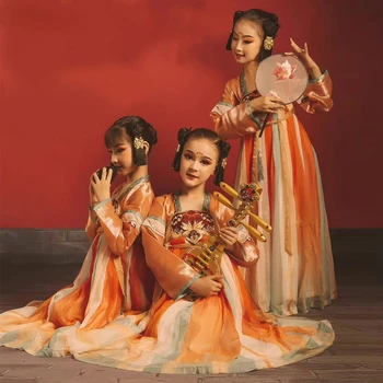 Kinų Stiliaus Klasikinių Hanfu Šokio Kostiumai Tang Dinastijos Elegantiškas Princesė Šokių Tradicinis Festivalis Šalis Etape Kostiumas