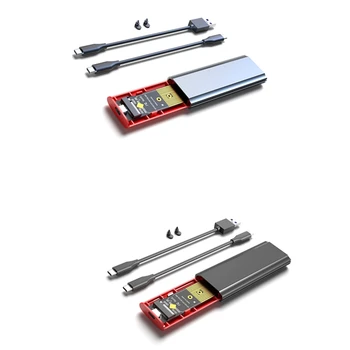 M2 SSD NVME Talpyklos M. 2 USB 3.1 SSD Langelį Atveju M. 2 Pcie Nvme Klavišą M 2230/2242/2260/2280 Įrankį Nemokamai Adapteris