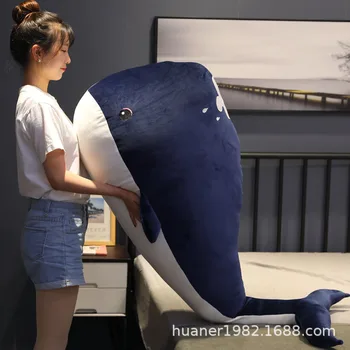 Milžiniškas Banginis Ryklys, Pliušinis Žaislas, Lėlė Įdaryti Žemyn Medvilnės Pliušas Pagalvės Pagalvės Mergina Dovana-Gyvenimo Namuose Apdaila