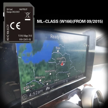 ML-CLASS W166 NUO 09 iki 2015 m. SD Žemėlapis Navigacija 32GB EUROPOJE Kortelės 2023 Naujas Atnaujinimas
