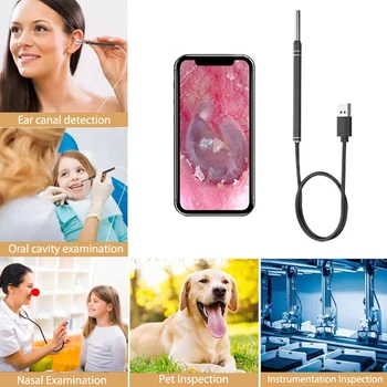 Smart Vaizdo Ear Cleaner Ausis Klijuoti Endoskopą Earpick Medicinos Mini Kamera Otoscope Ausų Vaško Valiklis Ausies Picker Ausų Valymo Priemonės