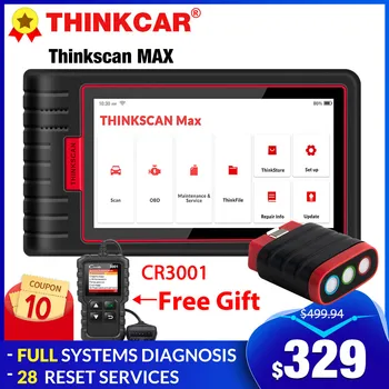 ThinkScan ThinkCar Max OBDII Automobilių Diagnostikos Įrankiai Visą sistemą 28 Atstato Funkcija ECU Kodavimas PK CRP909E OBD 2 OBD2 auto scanner