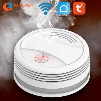 Tuya WIFI, Dūmų Detektoriai, Gaisrinės Signalizacijos Sistemos, Namų Ir Virtuvės App Kontrolės Smokehouse Dūmų Jutiklis