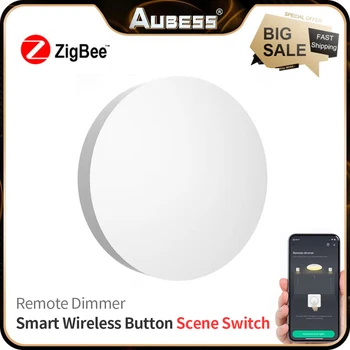 Tuya ZigBee Scena Įjungti Multi-scena Jungtis, Smart Switch Baterija Automatikos Dirbti Su Smart Gyvenimo Zigbee Prietaisai