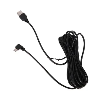 USB L Formos Adapterį, Patvarus, stačiu Kampu Automobilių Reikmenys Įkrovimo Kabelis, 3.5 m Kištuko Nešiojamų Vairavimo Diktofonas Mini 5Pin