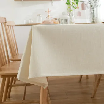 Vientisos spalvos medvilnės, lino staltiesė sutirštės lino šiaurės Europoje paprastų nedidelių šviežių šiuolaikinės paprasto spalvos staltiesė
