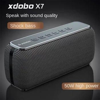 XDOBO X7 6600mAh 50W Portable Bluetooth Speaker Belaidis žemų dažnių garsiakalbis Lauko Muzikos Garsiakalbis Boso Kolonėlę IPX5 atsparumas Vandeniui Boombox