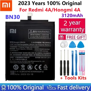 Xiao Mi Originalios Telefonų Baterijos BN30 Už Xiaomi Redmi 4A Mi4A M4A Aukštos Kokybės 3120mAh Telefono Pakeitimas+Įrankių Rinkiniai
