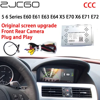 ZJCGO Galiniai Priekiniai Atvirkštinio vaizdo Kamera Digital Dekoderį, Sąsajos Adapteris BMK BMW 5 6 Series E60 E61 E63 E64 X5 E70 